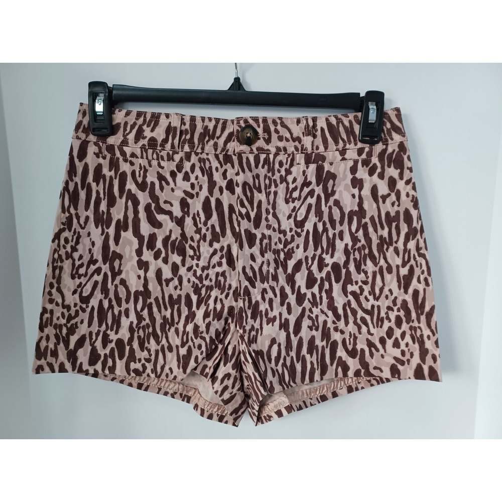 NWT The Ettie Shorts by Maeve Printed Edition Anthropologie Animal Print Size 30